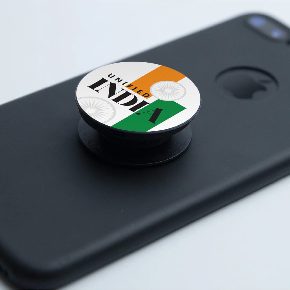 Unified India Pop Socket- Black